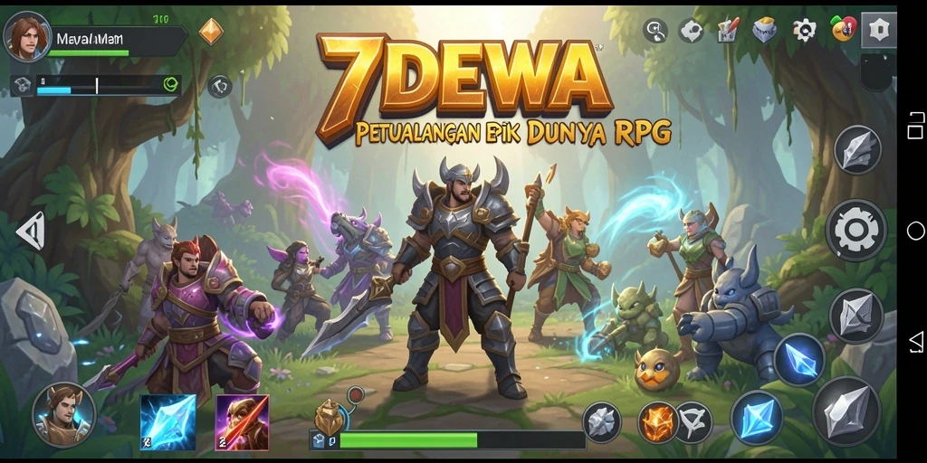 Gameplay seru dalam petualangan RPG dengan karakter yang menarik.