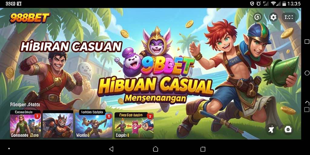 Tampilan gameplay Casual yang seru dan menarik di 988BET.