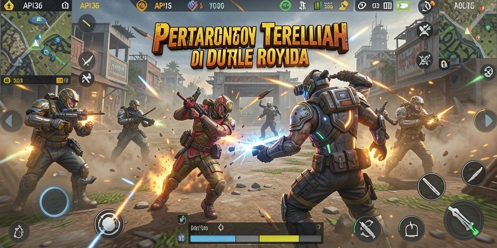 Tampilan menarik dari gameplay API36 dalam aksi Battle Royale.