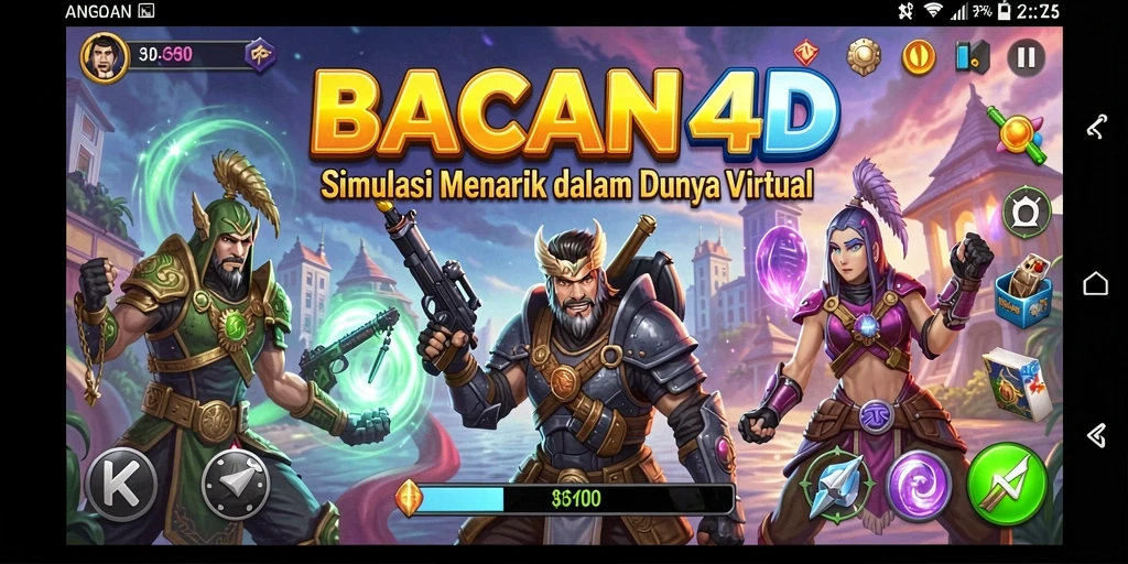 Tampilan gameplay BACAN4D yang imersif dan menawan.