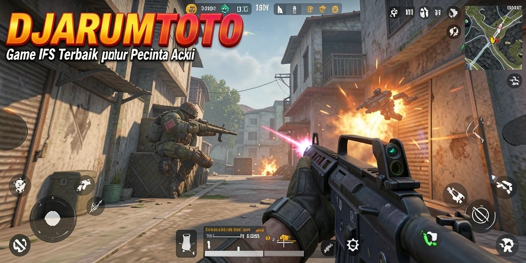 Tampilan permainan DJARUMTOTO yang mendebarkan dan intens.