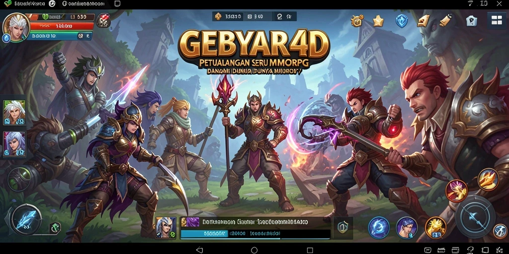 Tampilan gameplay mendebarkan di dunia MMORPG GEBYAR4D.