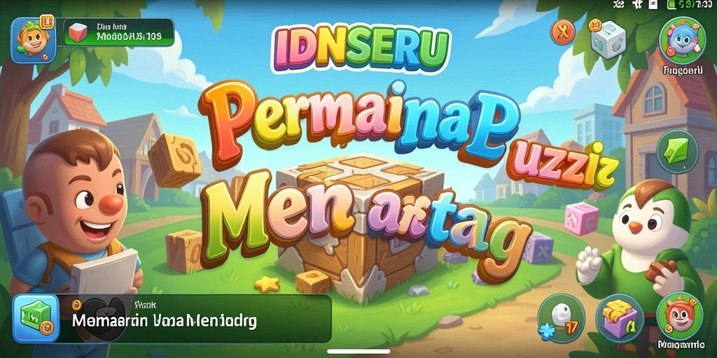 Tampilan gameplay puzzle menarik dari IDNSERU yang penuh tantangan.