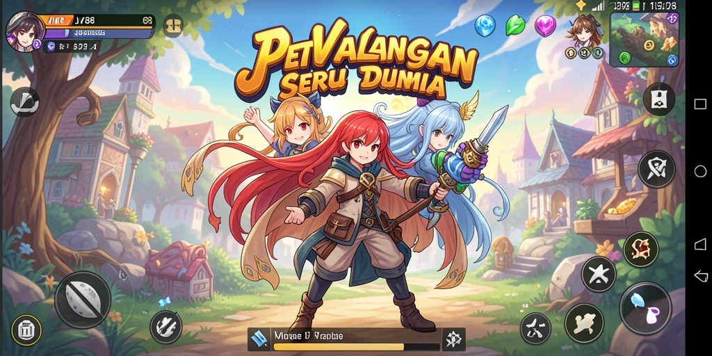 Tampilan gameplay JV88 yang memukau dalam dunia Anime.