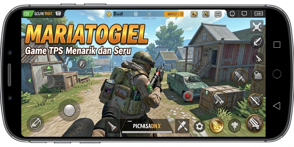 Tampilan aksi mendebarkan dari gameplay MARIATOGEL.