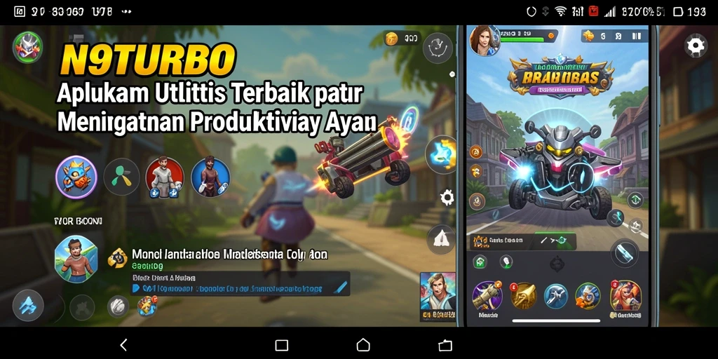 Tampilan antarmuka N9TURBO yang sederhana dan efektif.