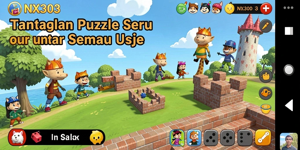 Tampilan gameplay NX303 yang penuh warna dan menarik.