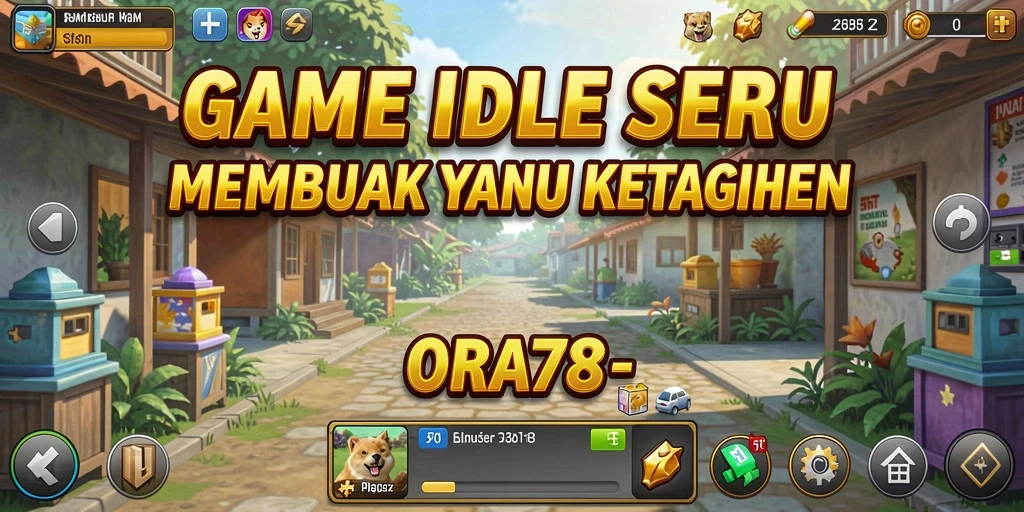 Tampilan gameplay menarik dalam ORA78 yang penuh warna.