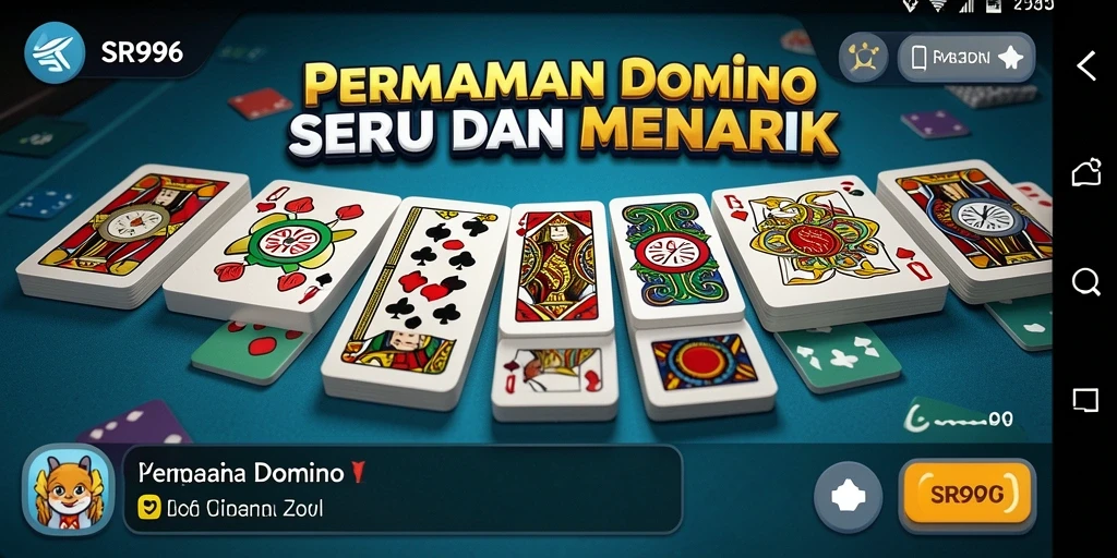 Screenshot gameplay SR996 menampilkan pertarungan seru antara pemain Domino.